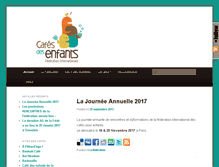 Tablet Screenshot of cafesdesenfants.com